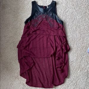 Embroidered Free People tank top